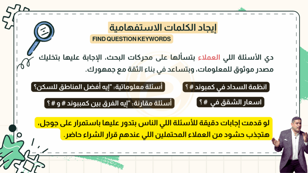 الكلمات الاستفهامية وسر تحويل العملاء