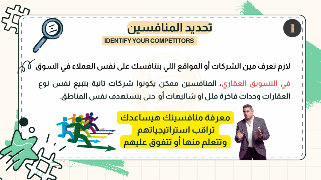 تحديد المنافسين في التسويق العقاري