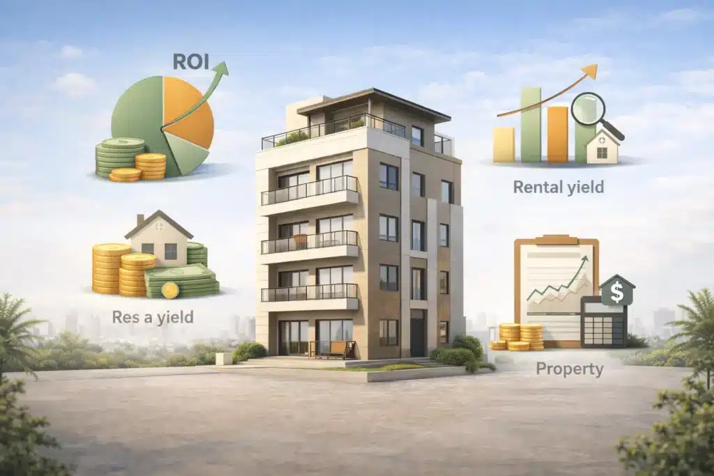 مفاهيم الاستثمار والتقييم العقاري مثل العائد على الاستثمار والقيمة السوقية