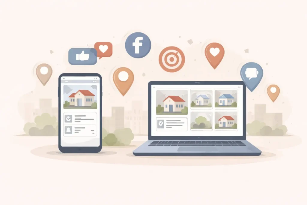 رسم توضيحي يبين أهمية سرعة التواصل والمتابعة في التسويق العقاري عبر الإنترنت.